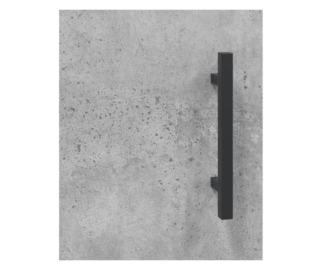 Ormarić, betonsko siva, 34,5x34x90 cm, kompozitno drvo - 10