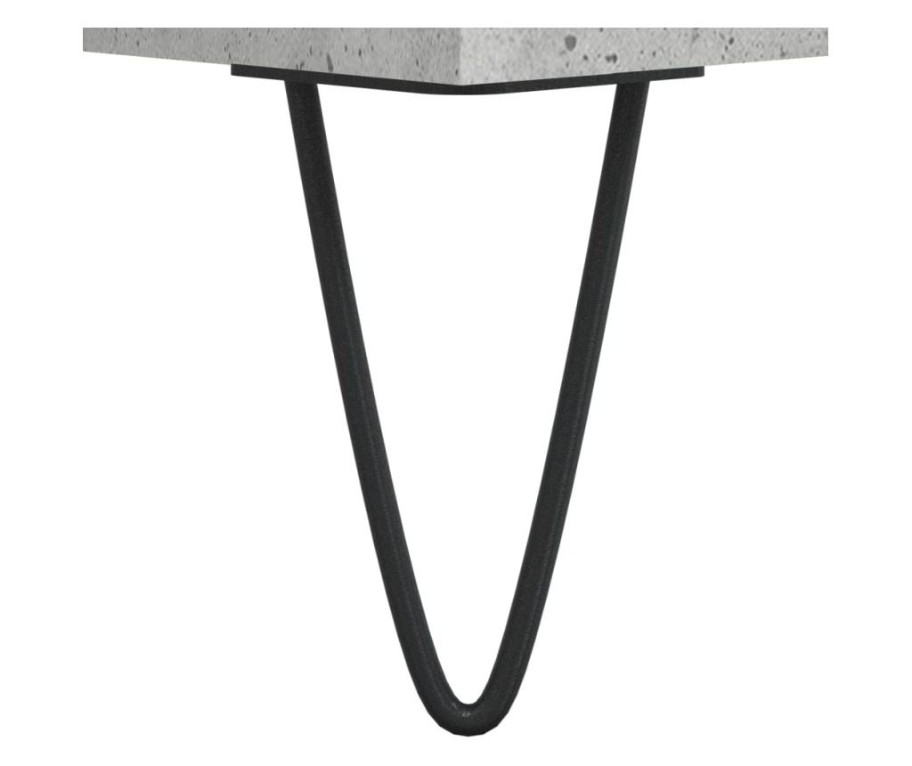 TV Ormarić, boja betona, 150x36x30 cm, konstruirano drvo - 10