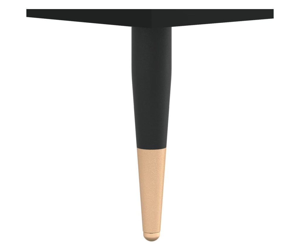 Visoka crna komoda, 69,5x34x180 cm, kompozitno drvo - 12