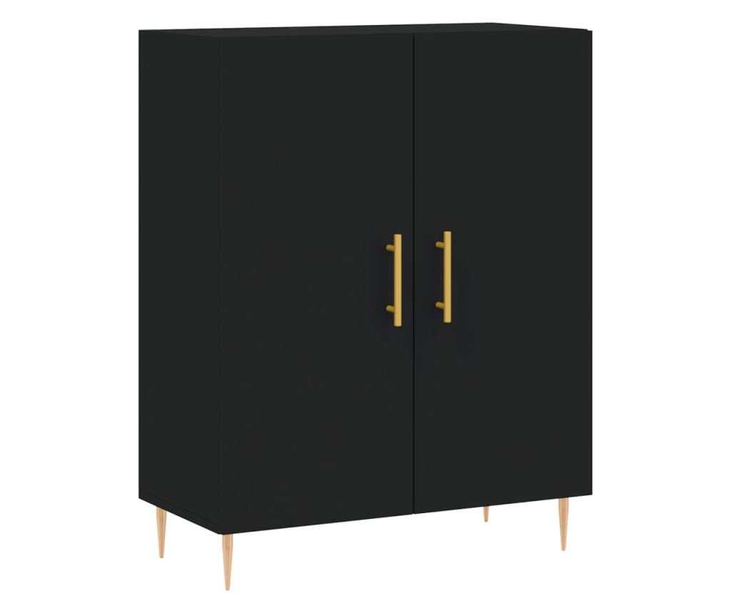 Visoki ormar, crna, 69,5x34x180 cm, kompozitno drvo - 7
