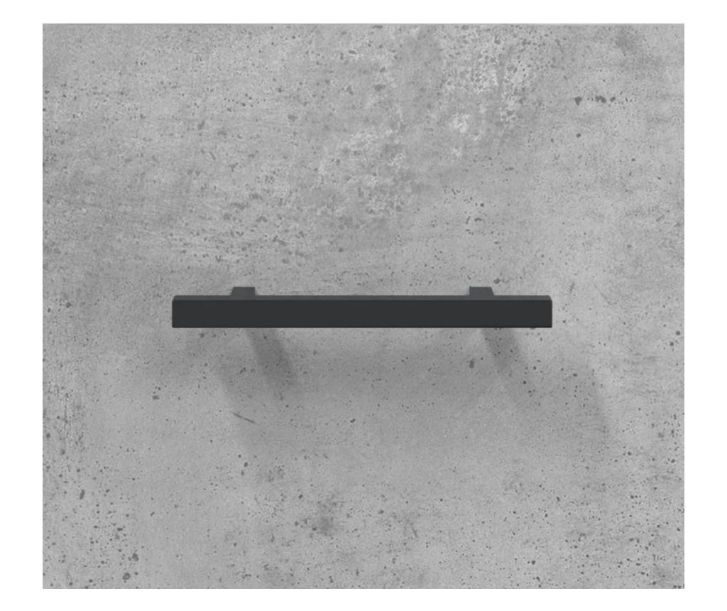 Visoki ormarić, betonsko siva, 69,5x34x180 cm, konstruirano drvo - 10