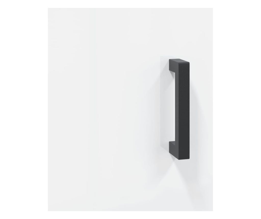 TV komoda, bijela visokog sjaja, 150x30x50 cm, kompozitno drvo - 9