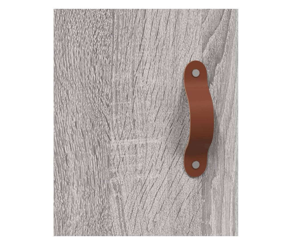 Visoki ormar, sonoma siva, 69,5x34x180 cm, kompozitno drvo - 10