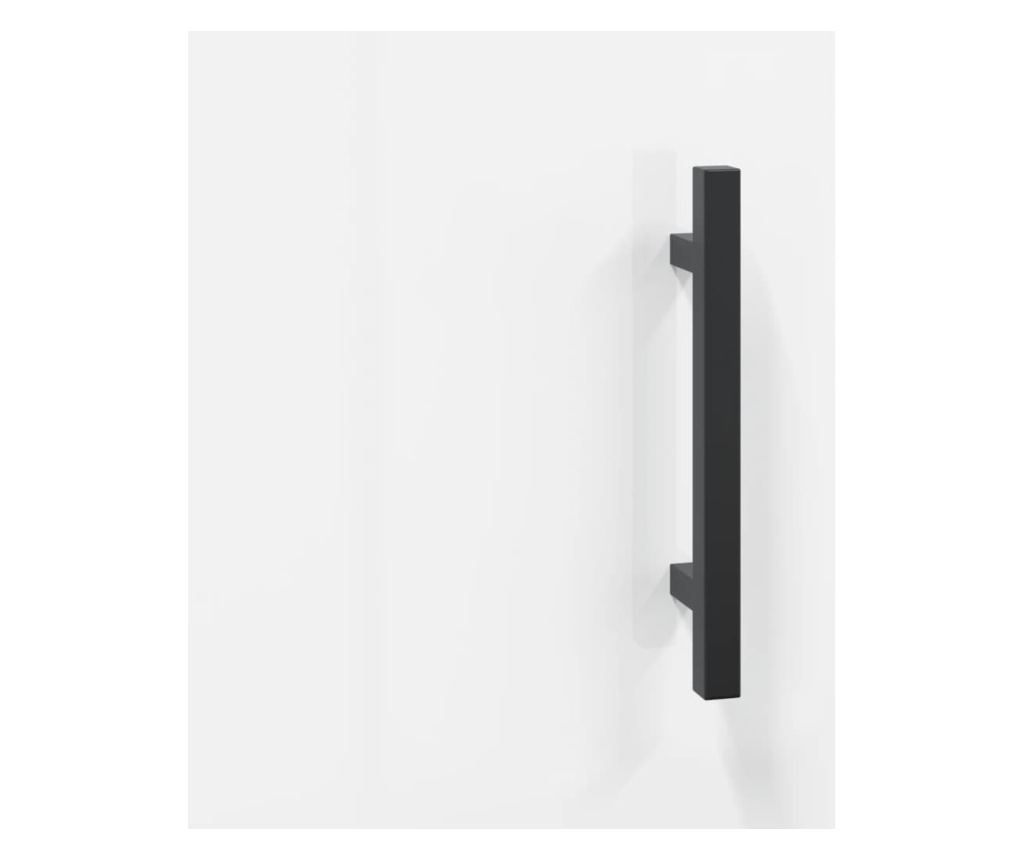 Zidni ormarić, bijeli visokog sjaja, 69,5x34x90 cm - 10