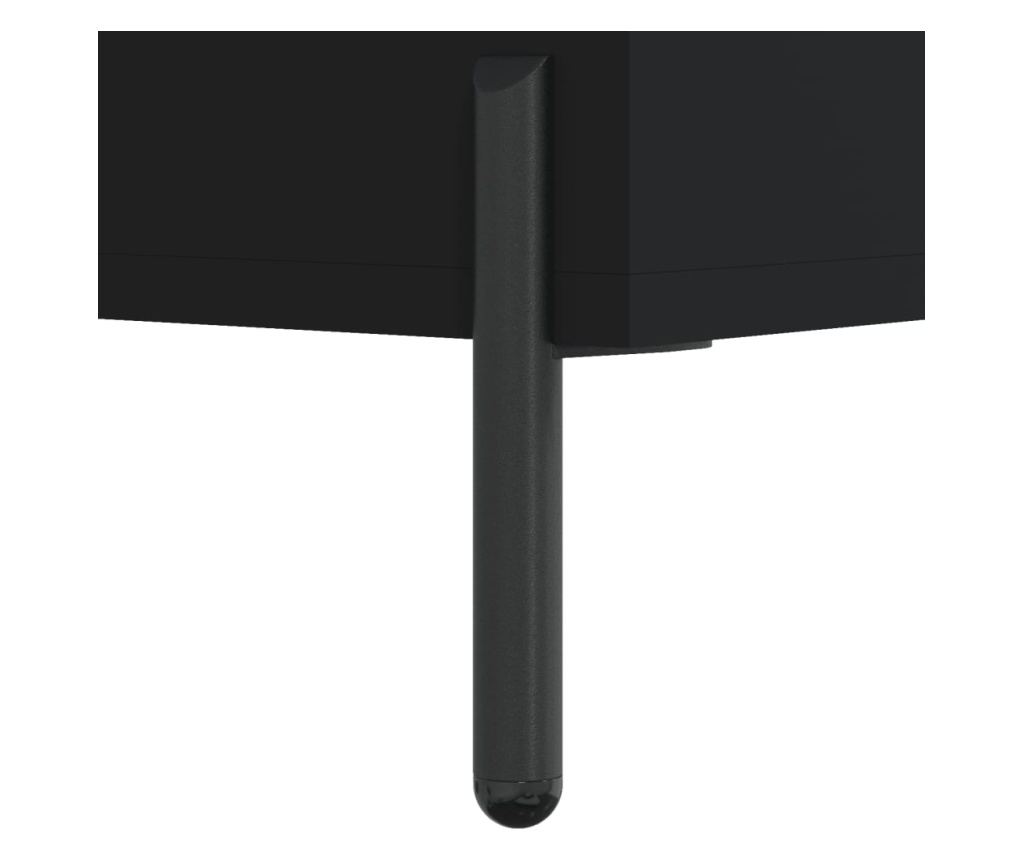 Visoka crna vitrina, 34,5x34x180 cm, obrađeno drvo - 11