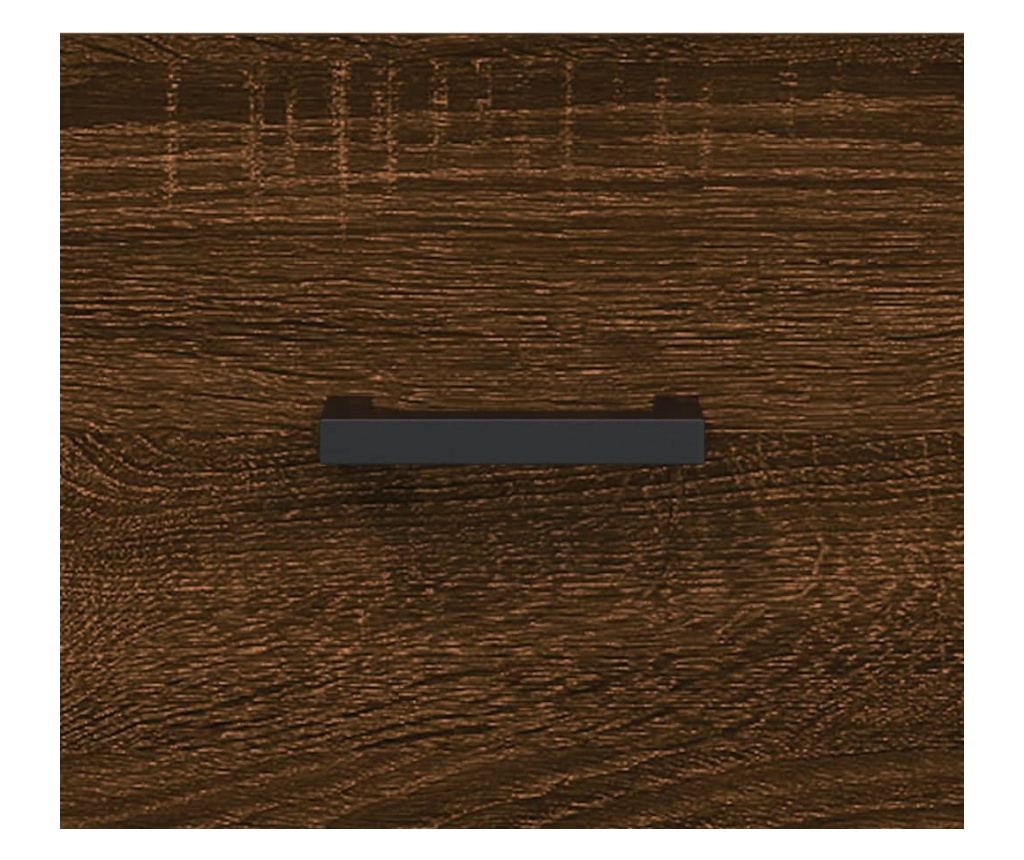 TV komoda, smeđi hrast, 80x36x50 cm, obrađeno drvo - 9