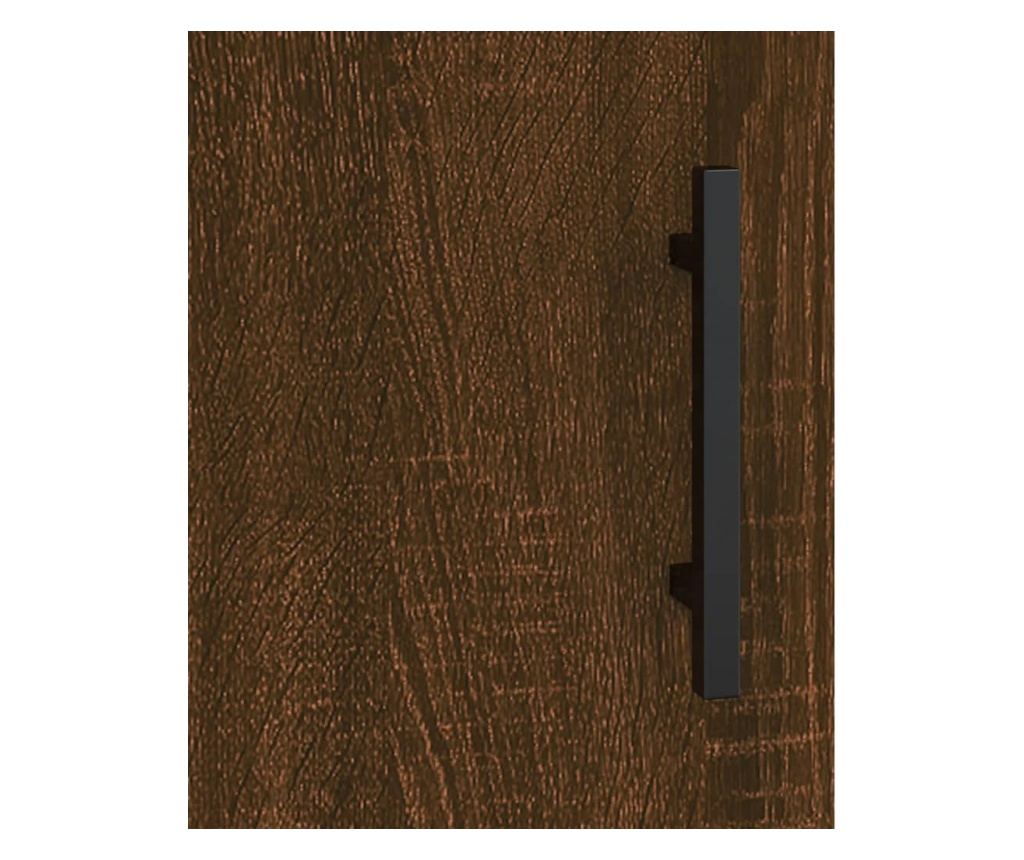 Ormarić za posuđe, smeđi hrast, 69,5x34x90 cm, konstruirano drvo - 10