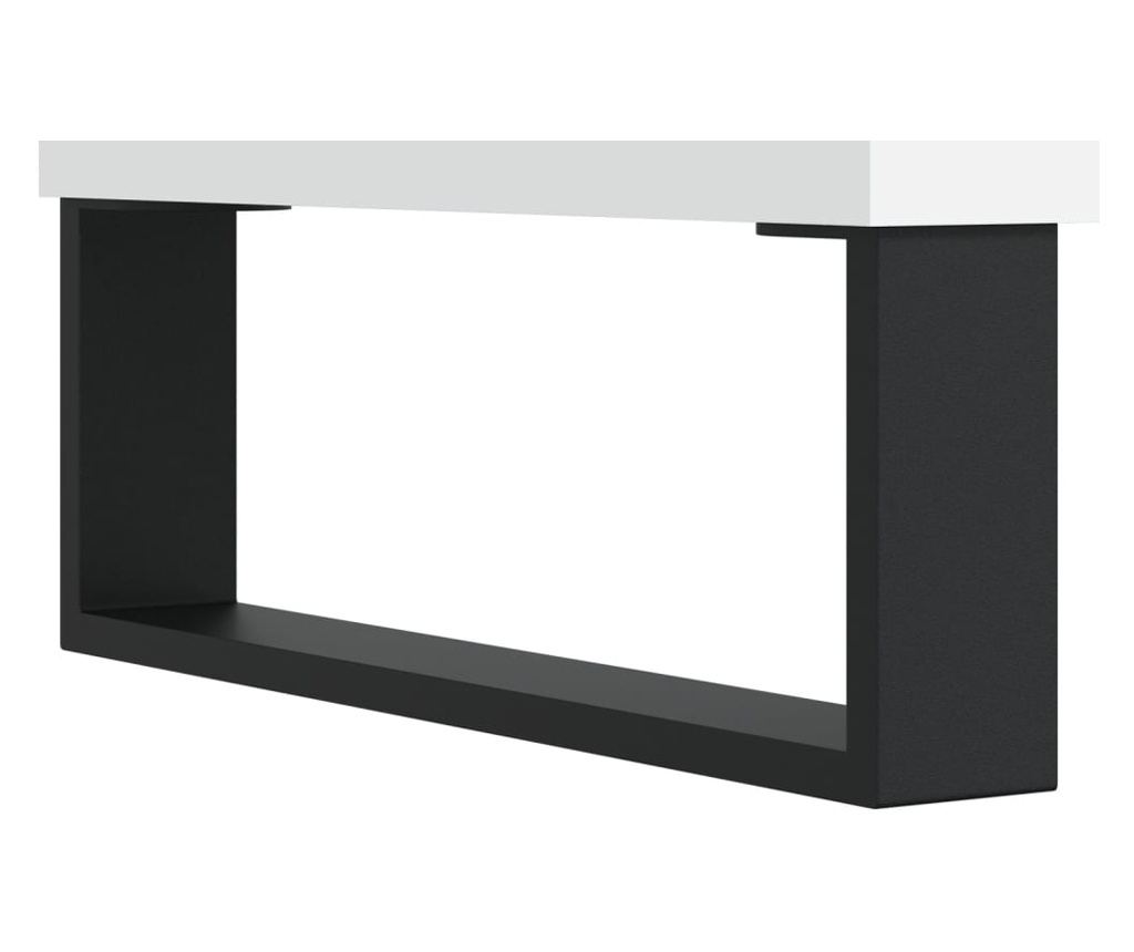TV stalak, bijeli, 150x30x50 cm, kompozitno drvo - 10