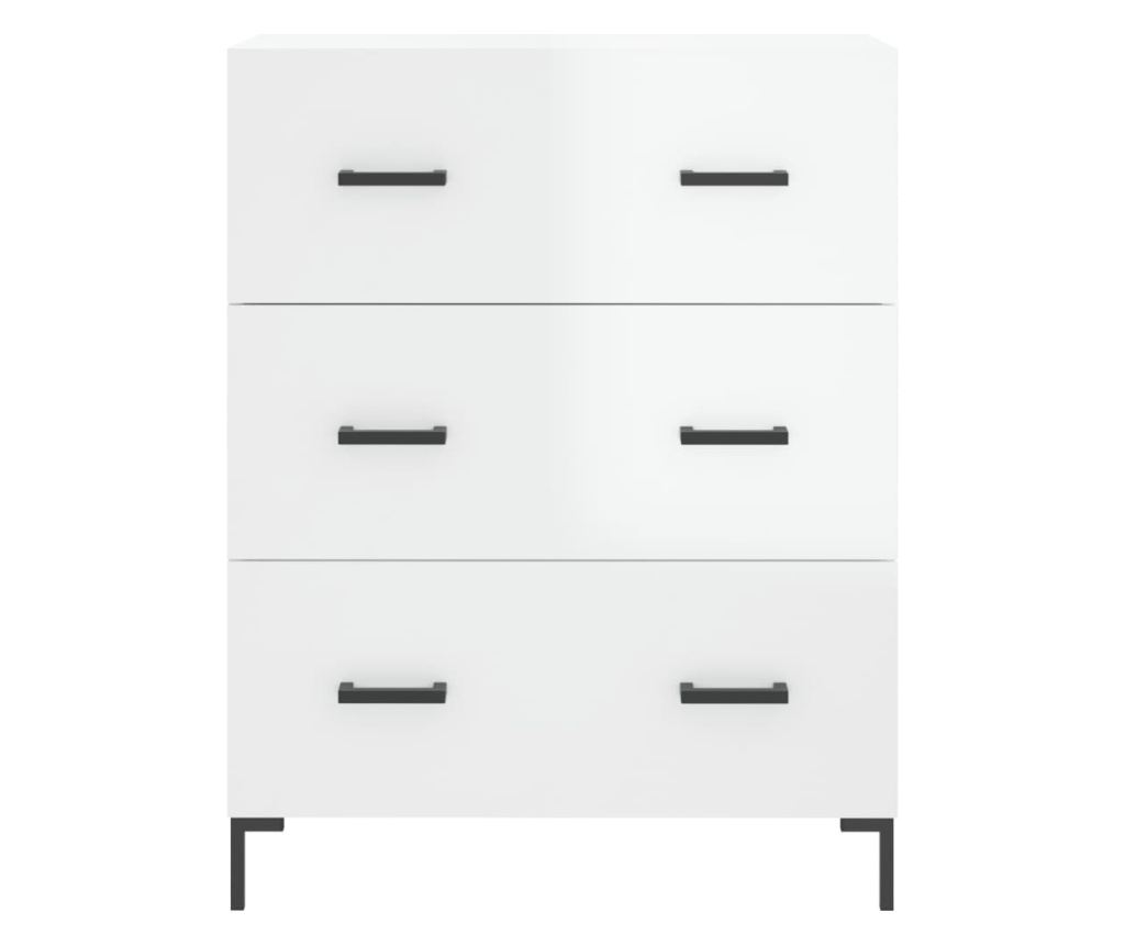 Visoka ormar, bijela visokog sjaja, 69,5x34x180 cm, kompozitno drvo - 8