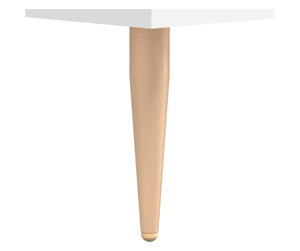 Visoki ormarić, bijeli, 34,5x34x180 cm, konstruirano drvo - 12