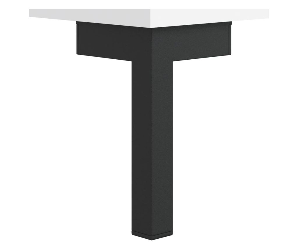 Konzola, bijela, 34,5x34x90 cm, kompozitno drvo - 11