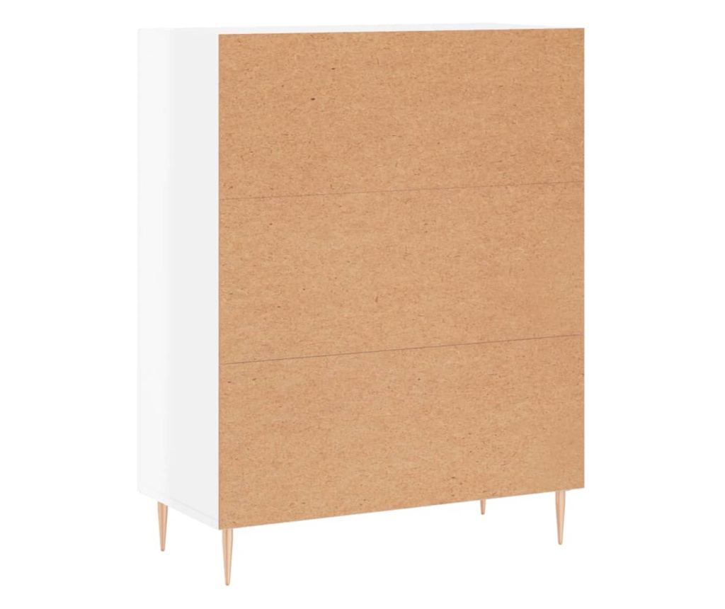 Kredenca, bijela visokog sjaja, 69,5x34x90 cm, kompozitno drvo - 8