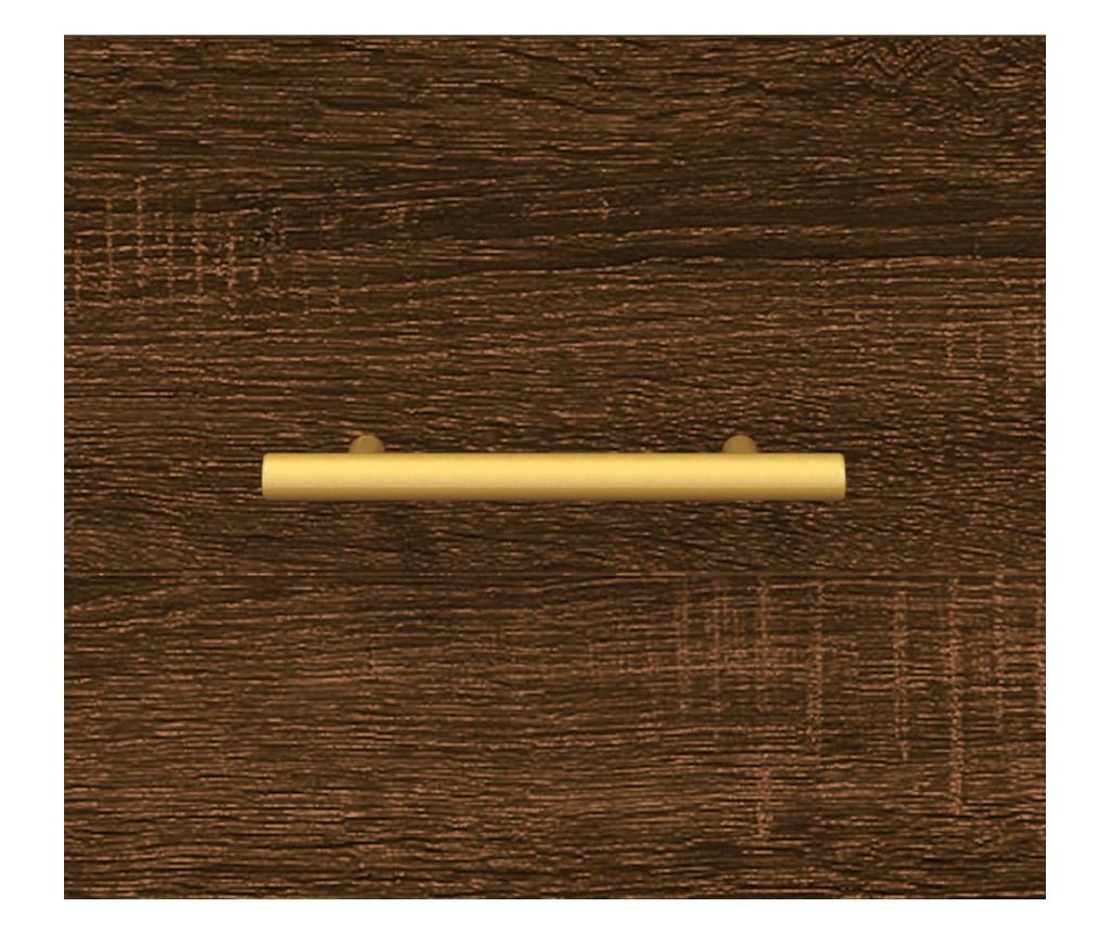 TV komoda, smeđi hrast, 80x36x50 cm, obrađeno drvo - 9