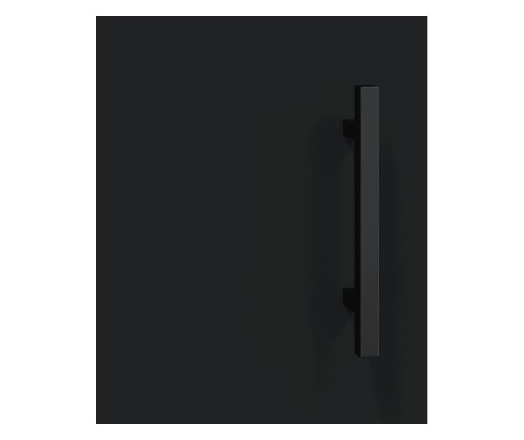 Ormarić za pohranu, crna, 90x34x80 cm, kompozitno drvo - 10