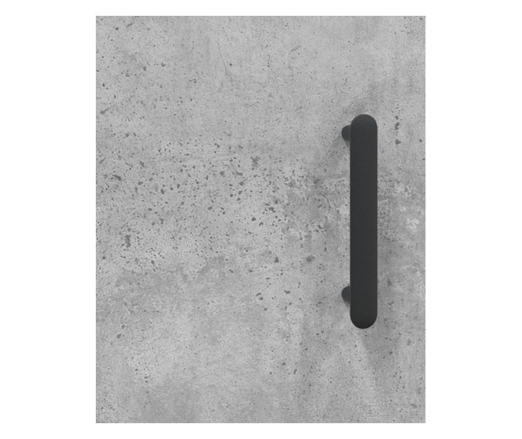 Visoki ormar, betonsko siva, 69,5x34x180 cm, kompozitno drvo - 10
