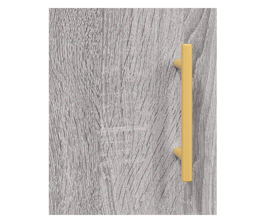 Komoda, siva sonoma, 69,5x34x90 cm, kompozitno drvo - 11