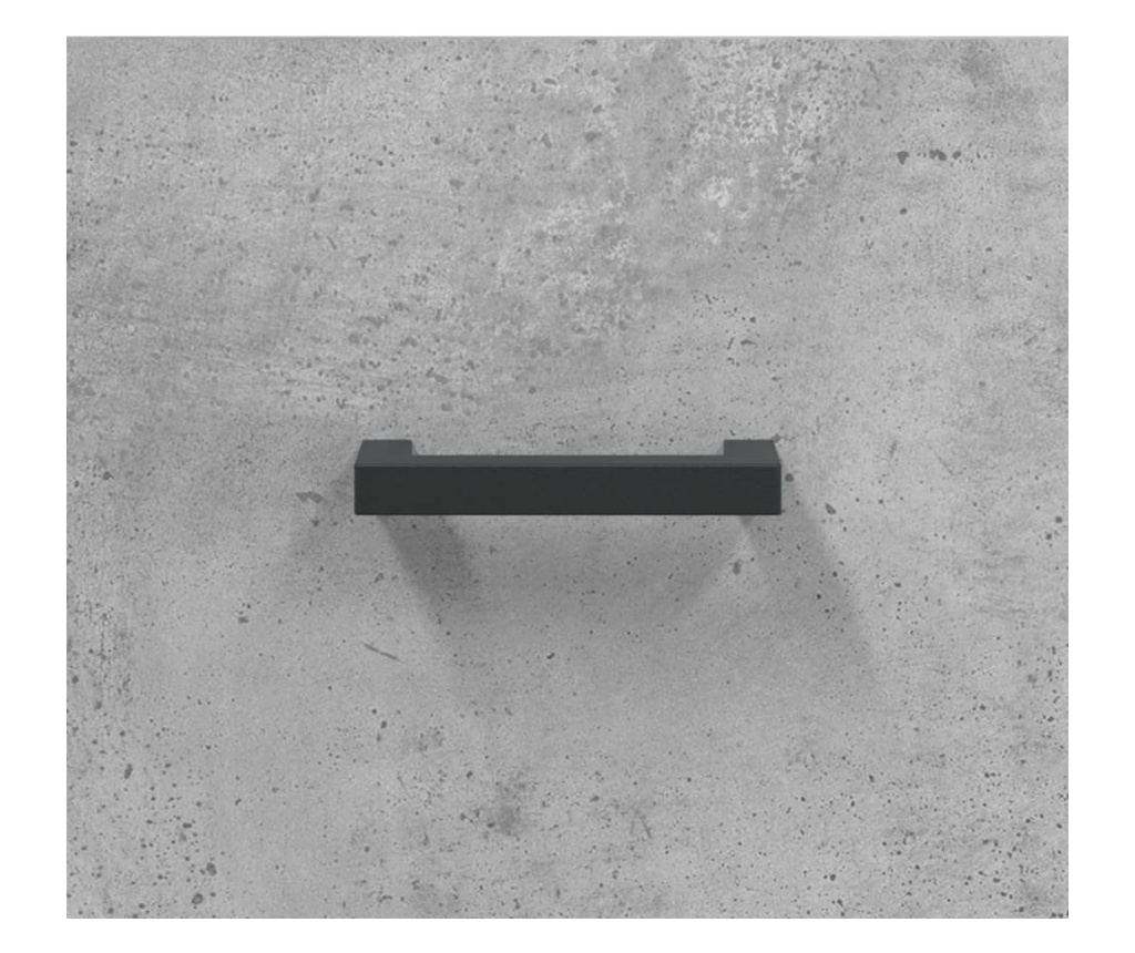 Ormarić, betonsko siva, 34,5x34x90 cm, konstruirano drvo - 9