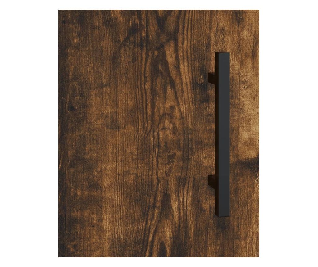 Komoda, dimljeni hrast, 69,5x34x90 cm, kompozitno drvo - 11