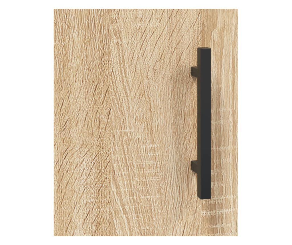 TV komoda, hrast sonoma, 150x30x50 cm, kompozitno drvo - 9