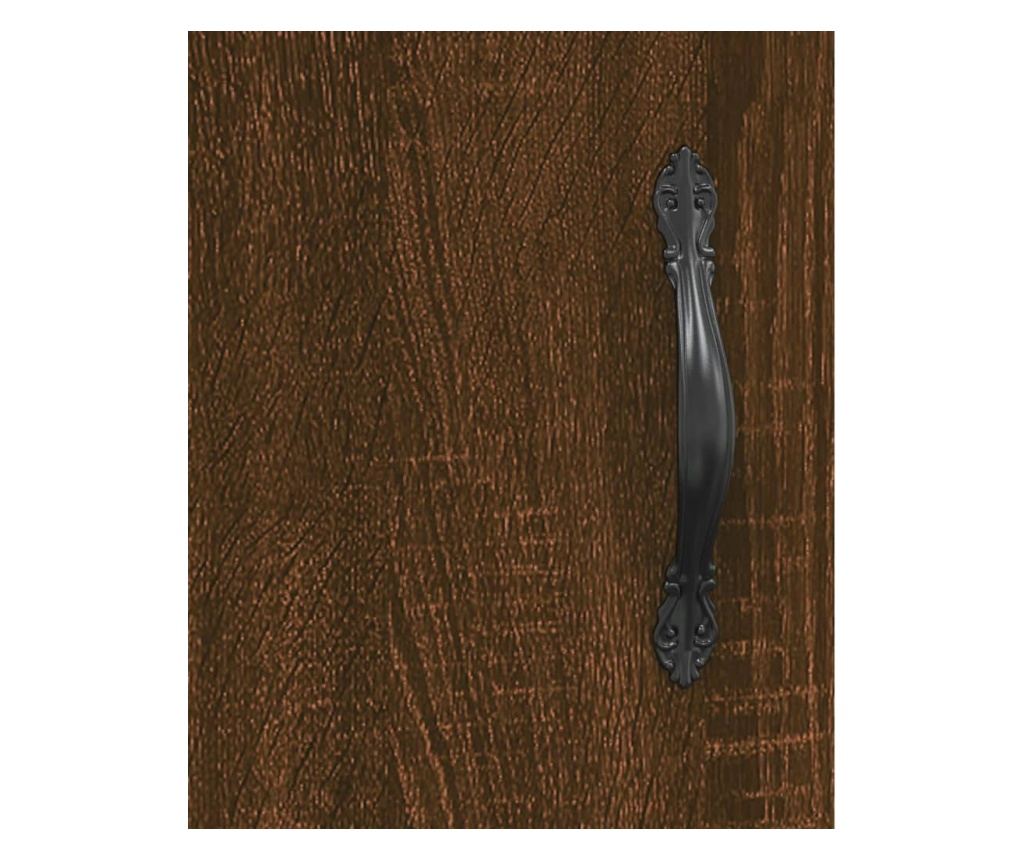 Visoka ormar, smeđi hrast, 34,5x34x180 cm, obrađeno drvo - 10