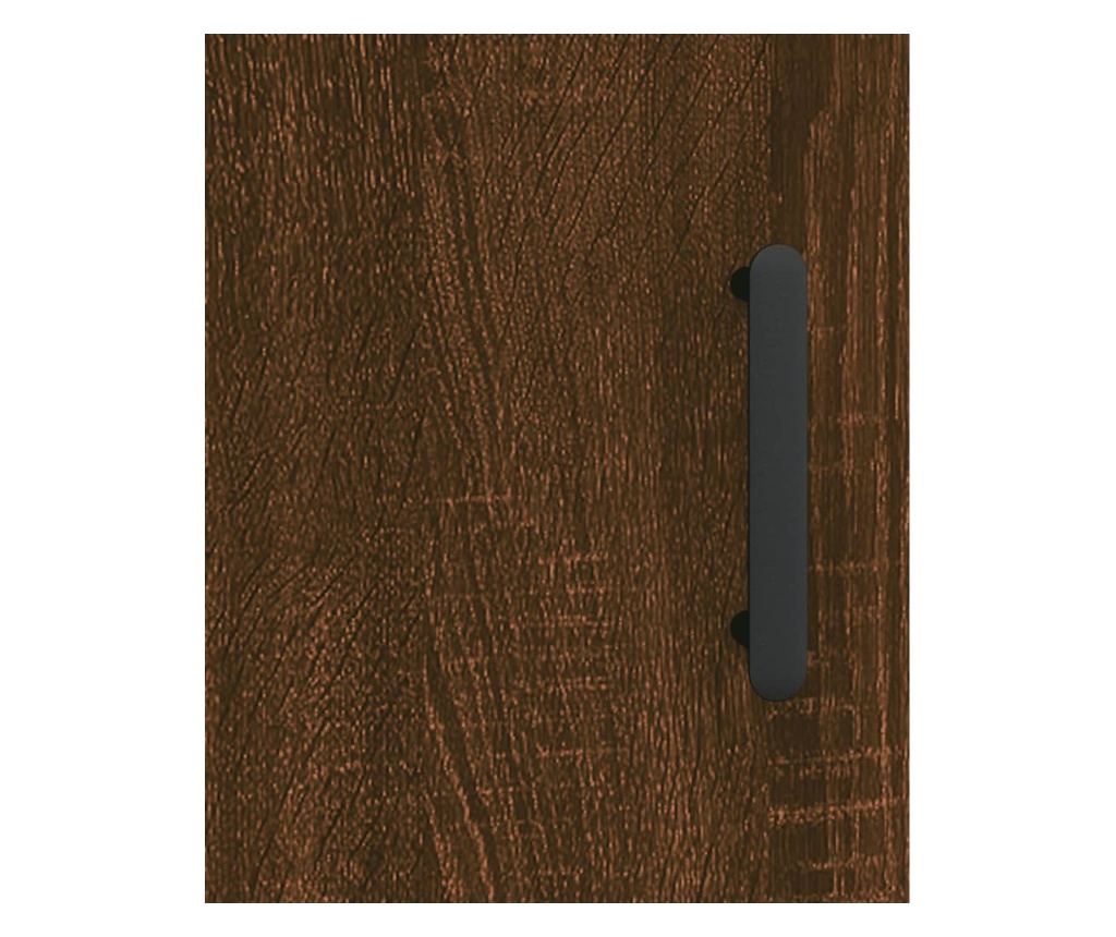 Visoka ormar, smeđi hrast, 34,5x34x180 cm, obrađeno drvo - 10