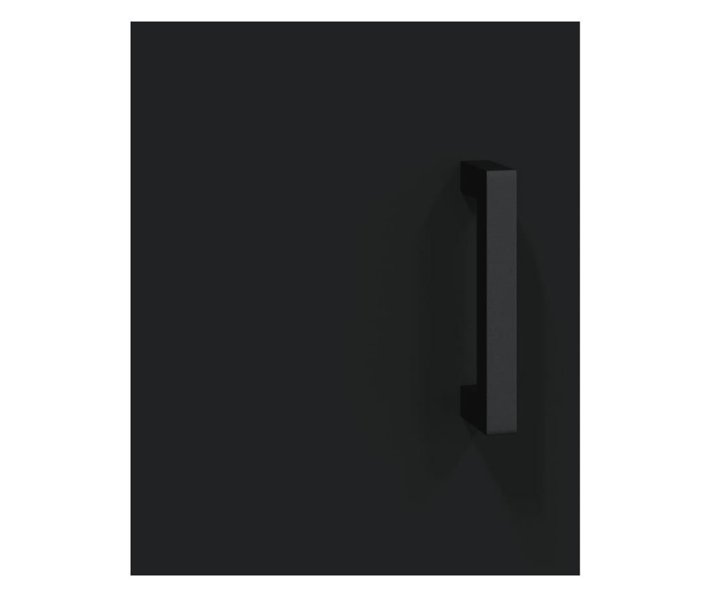 "Komoda, crna, 69,5x34x90 cm, kompozitno drvo" - 9