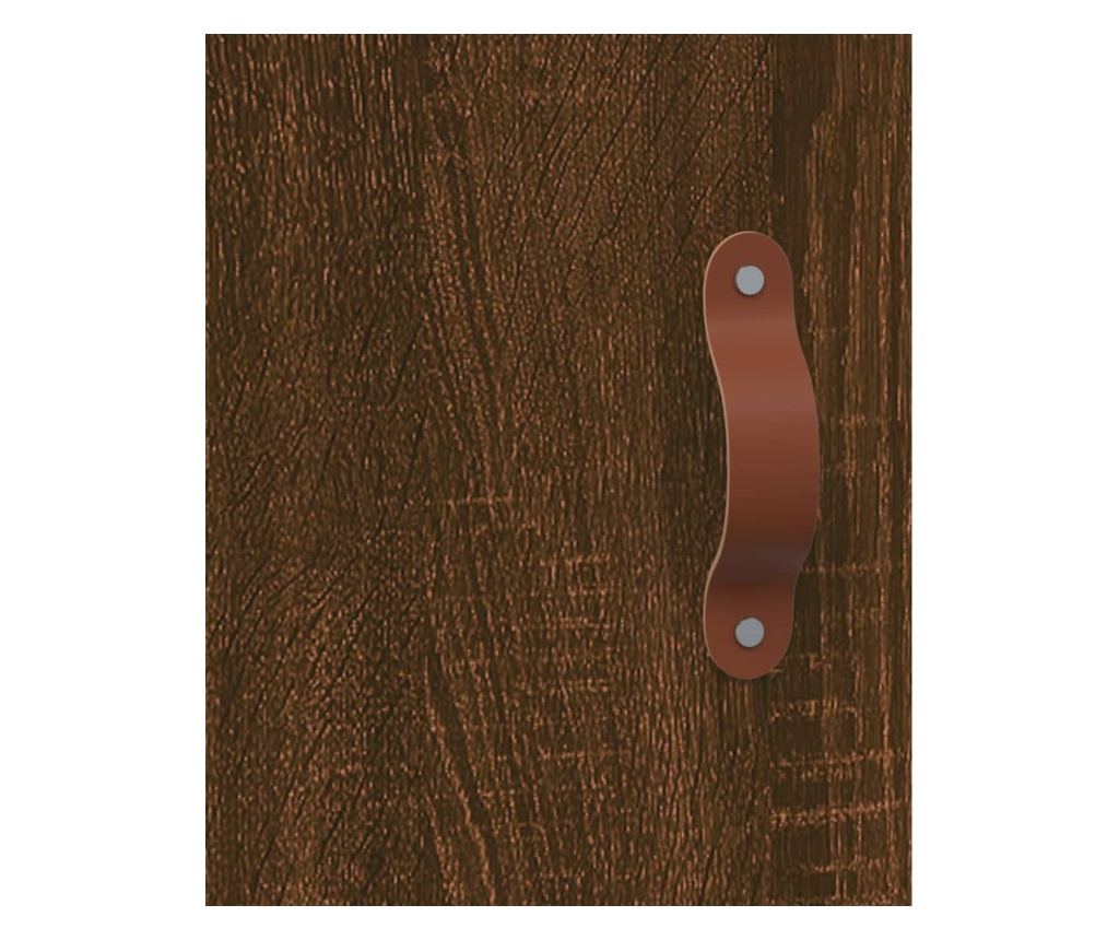 Zidni ormar, smeđi hrast, 69,5x34x90 cm - 10