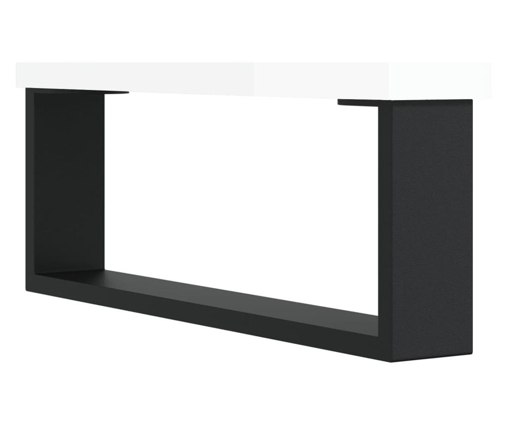 Visoka ormar, bijela visokog sjaja, 69,5x34x180 cm, kompozitno drvo - 12