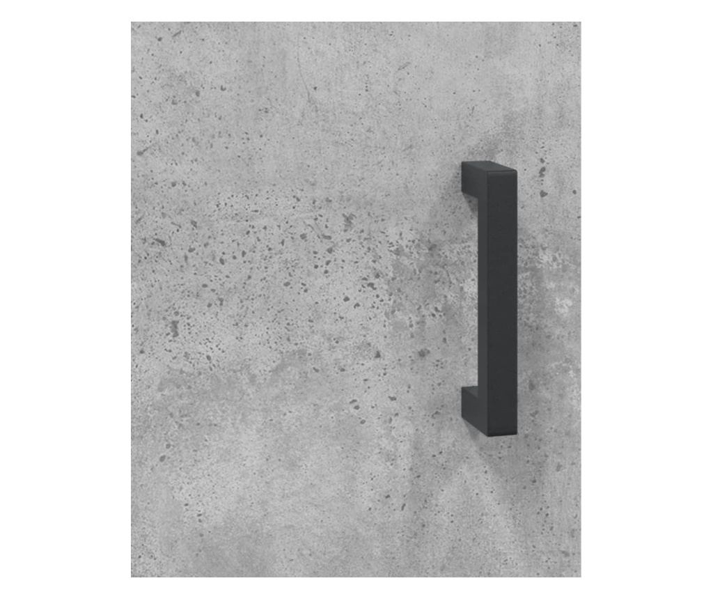 Komoda, betonsko siva, 90x34x80 cm, kompozitno drvo - 10