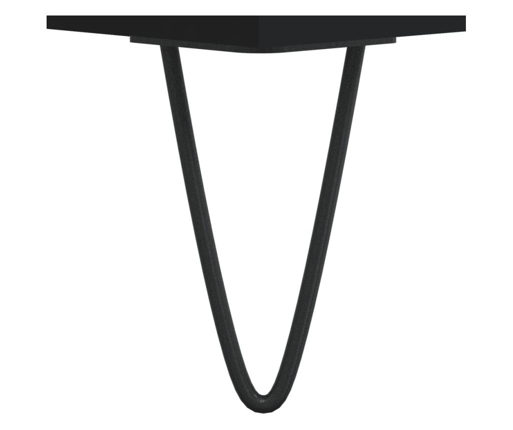 Konzola, crna, 34,5x34x90 cm, kompozitno drvo - 10