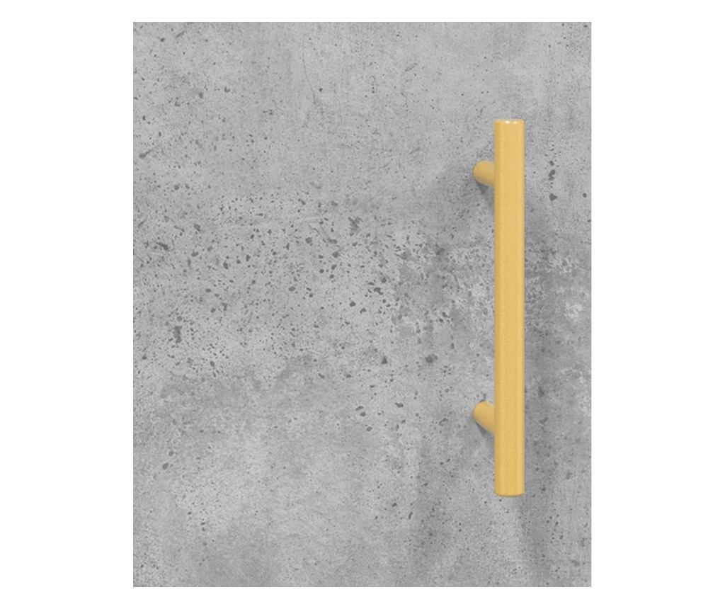 Visoka ormar, betonsko siva, 34,5x34x180 cm, obrađeno drvo - 10