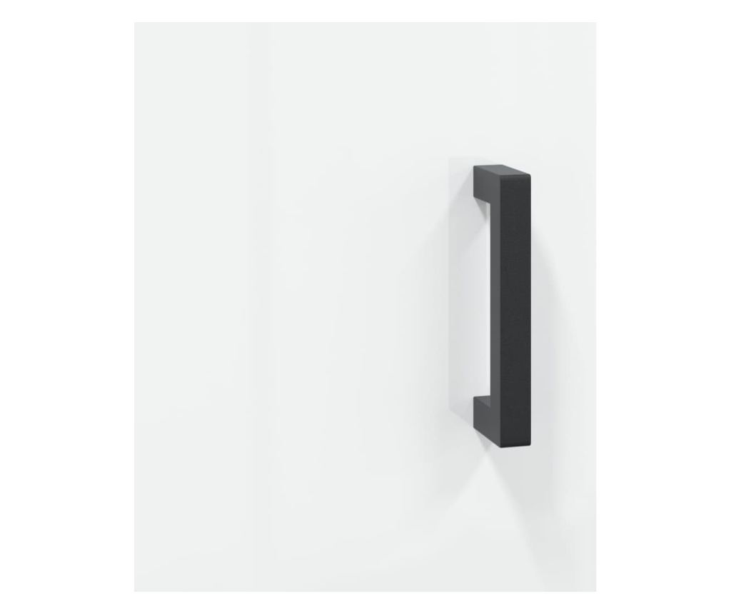 Ormarić za posluživanje, sjajno bijeli, 69,5x34x90 cm, kompozitno drvo - 9