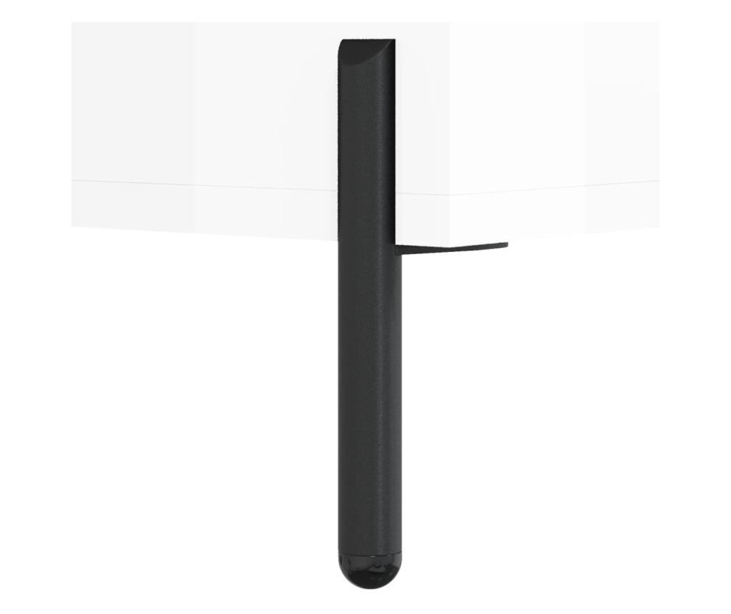 Visoki ormar, sjajno bijeli, 69,5x34x180 cm, kompozitno drvo - 11