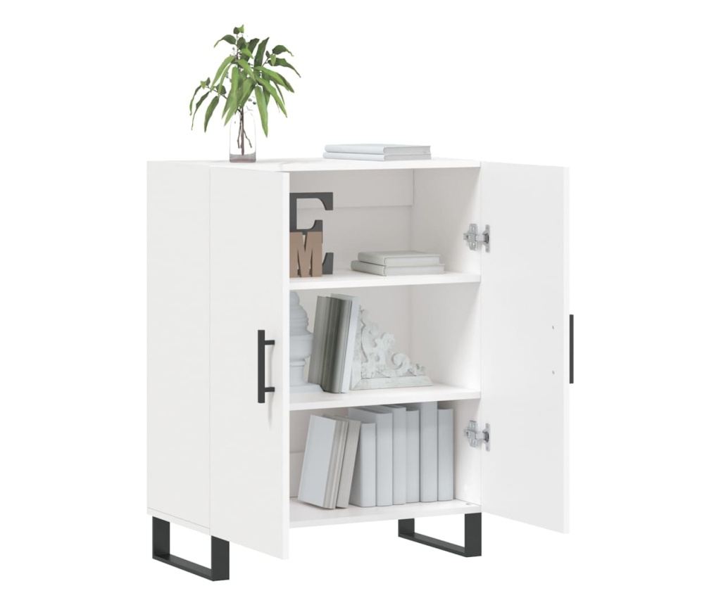 Ormarić, bijeli, 69,5x34x90 cm, kompozitno drvo - 4