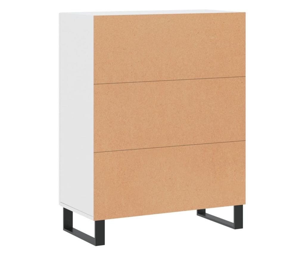 Ormarić, bijeli, 69,5x34x90 cm, kompozitno drvo - 8