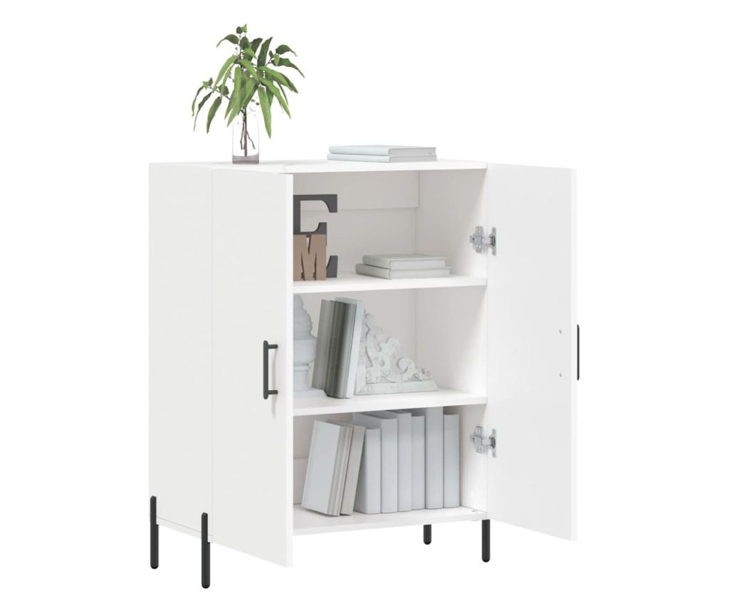 Ormarić, bijeli, 69,5x34x90 cm, kompozitno drvo - 4