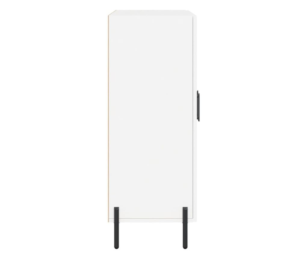 Ormarić, bijeli, 69,5x34x90 cm, kompozitno drvo - 7