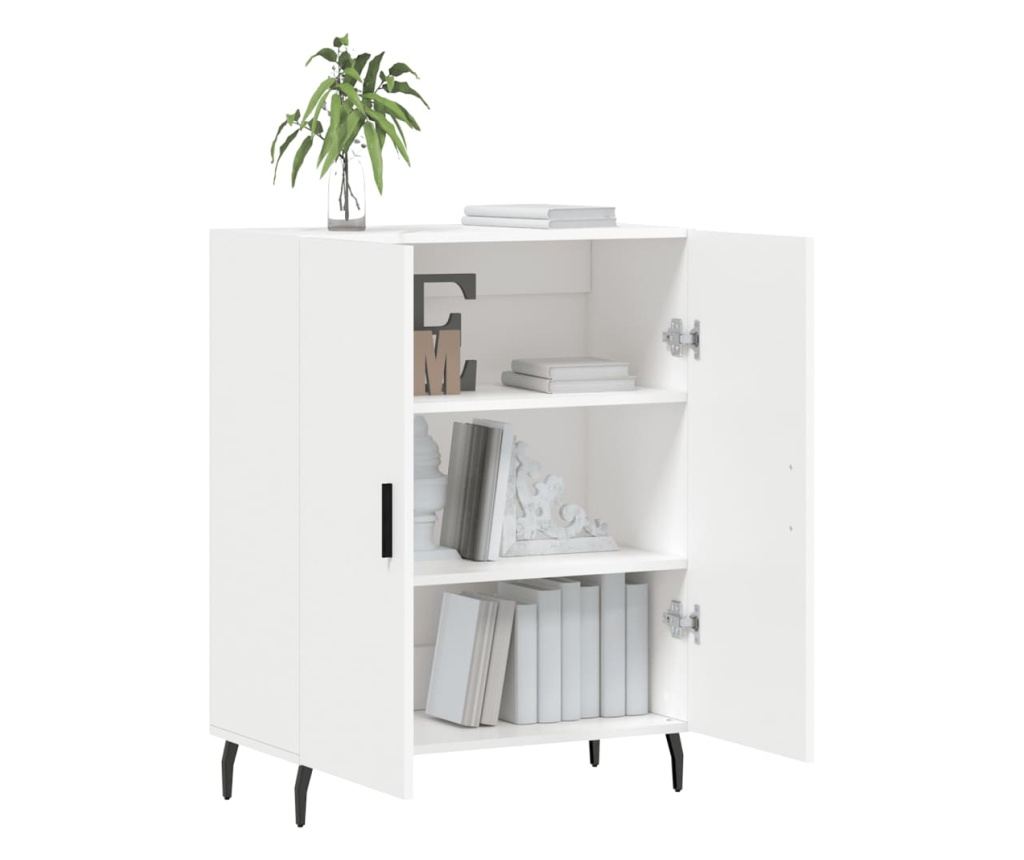 Ormarić, bijeli, 69,5x34x90 cm, kompozitno drvo - 4