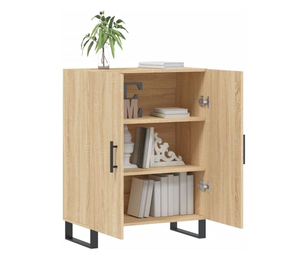 Komoda, hrast sonoma, 69,5x34x90 cm, kompozitno drvo - 4