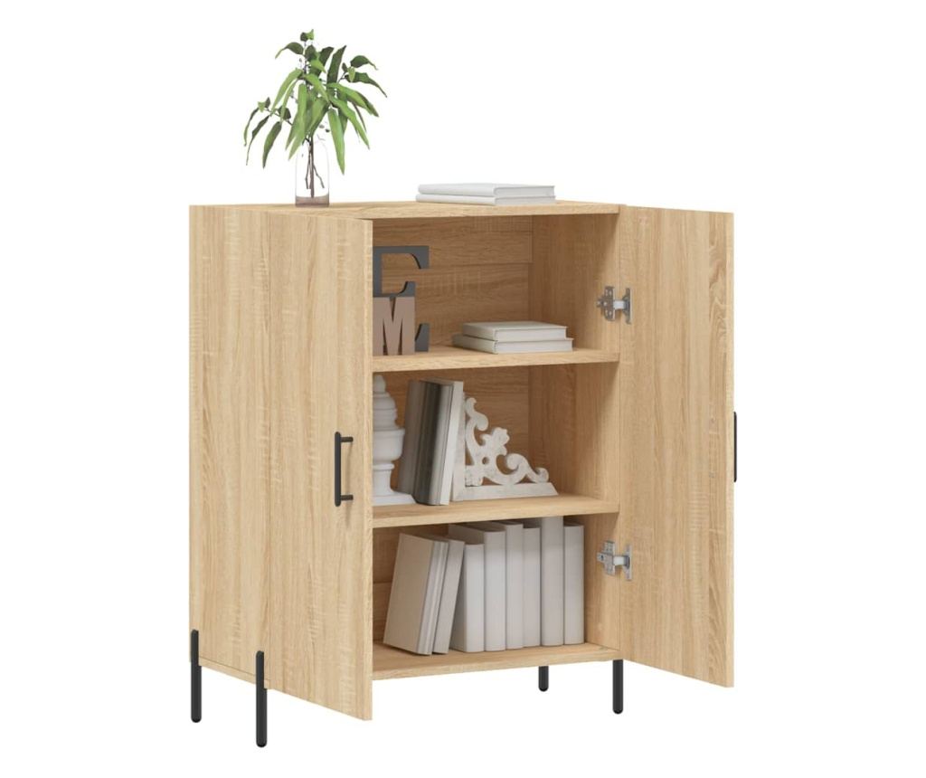 Komoda, boja hrasta Sonoma, 69,5x34x90 cm, kompozitno drvo - 4