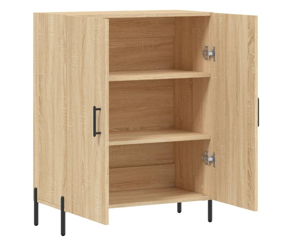 Komoda, boja hrasta Sonoma, 69,5x34x90 cm, kompozitno drvo - 6