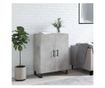 Komoda, betonsko siva, 69,5x34x90 cm, konstruirano drvo thumbnail 1