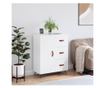 Komoda, bijela, 69,5x34x90 cm, kompozitno drvo thumbnail 1