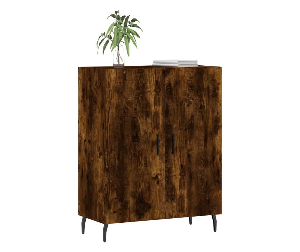 Konzola, dimljeni hrast, 69,5x34x90 cm, kompozitno drvo - 3