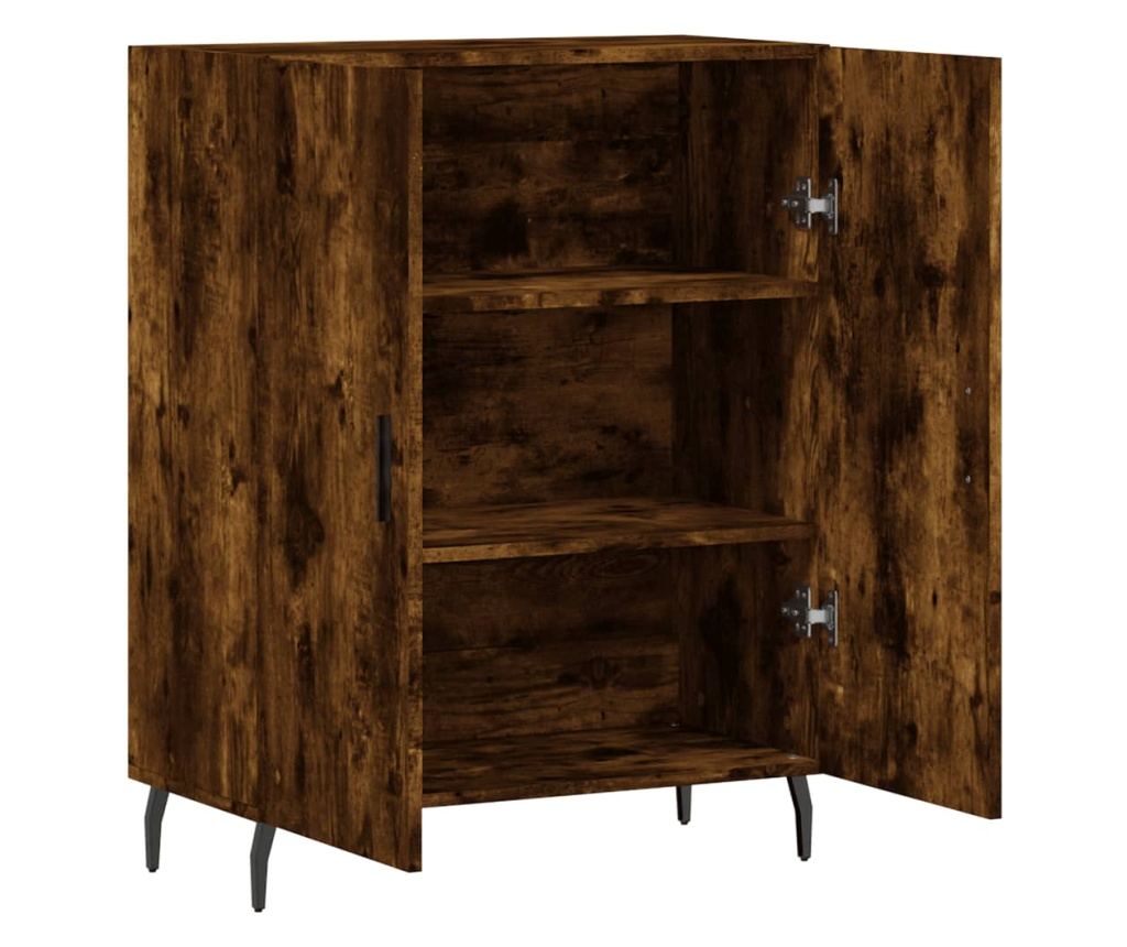 Konzola, dimljeni hrast, 69,5x34x90 cm, kompozitno drvo - 6