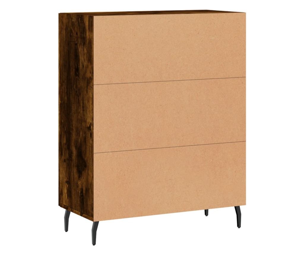 Konzola, dimljeni hrast, 69,5x34x90 cm, kompozitno drvo - 8