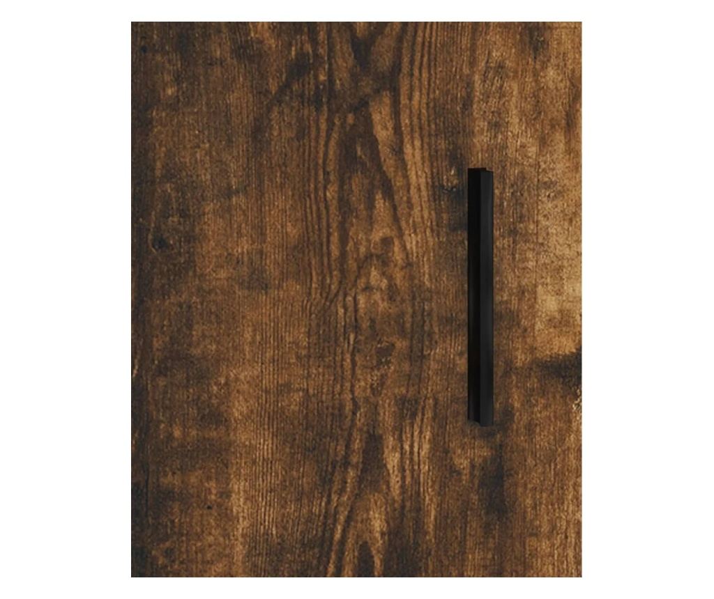 Konzola, dimljeni hrast, 34,5x34x90 cm, kompozitno drvo - 10