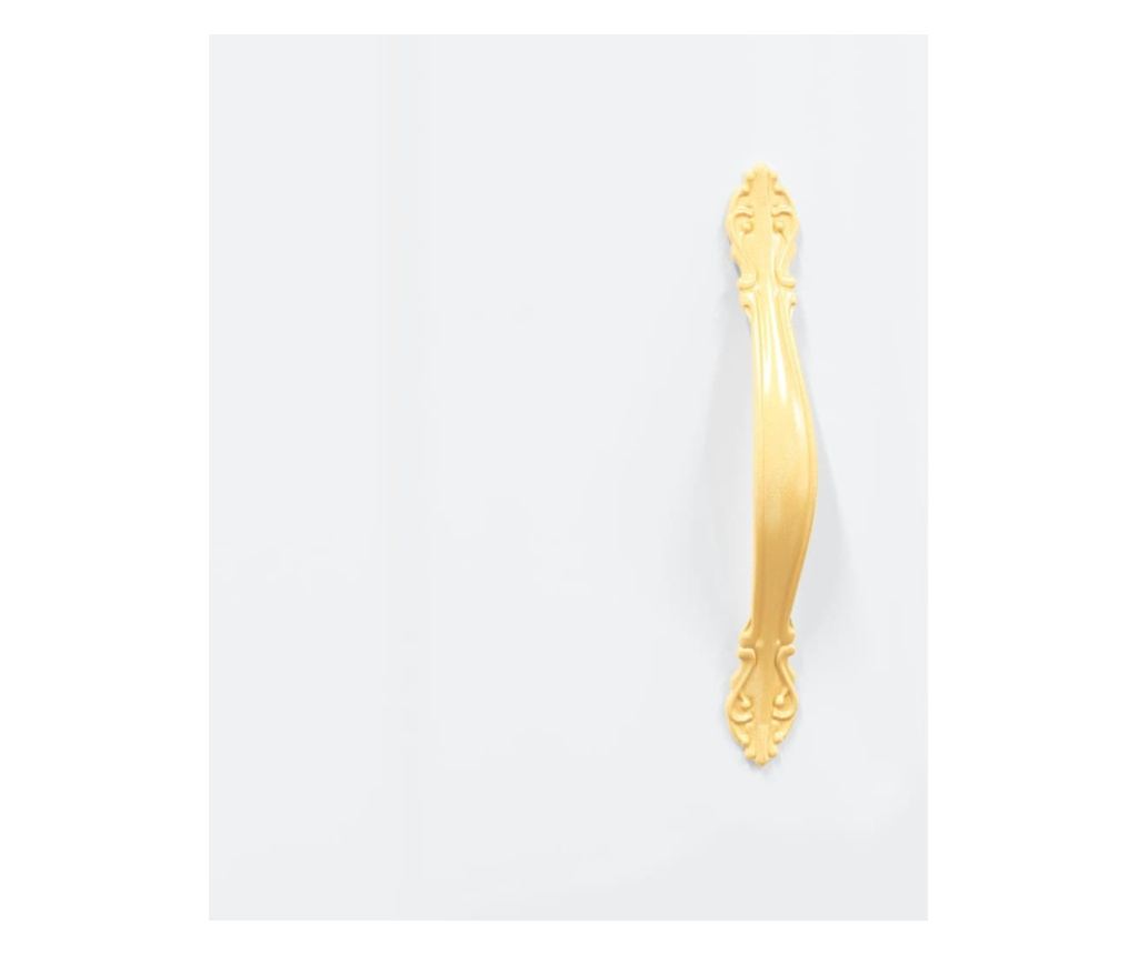 TV komoda, bijela visokog sjaja, 150x30x50 cm, kompozitno drvo - 9