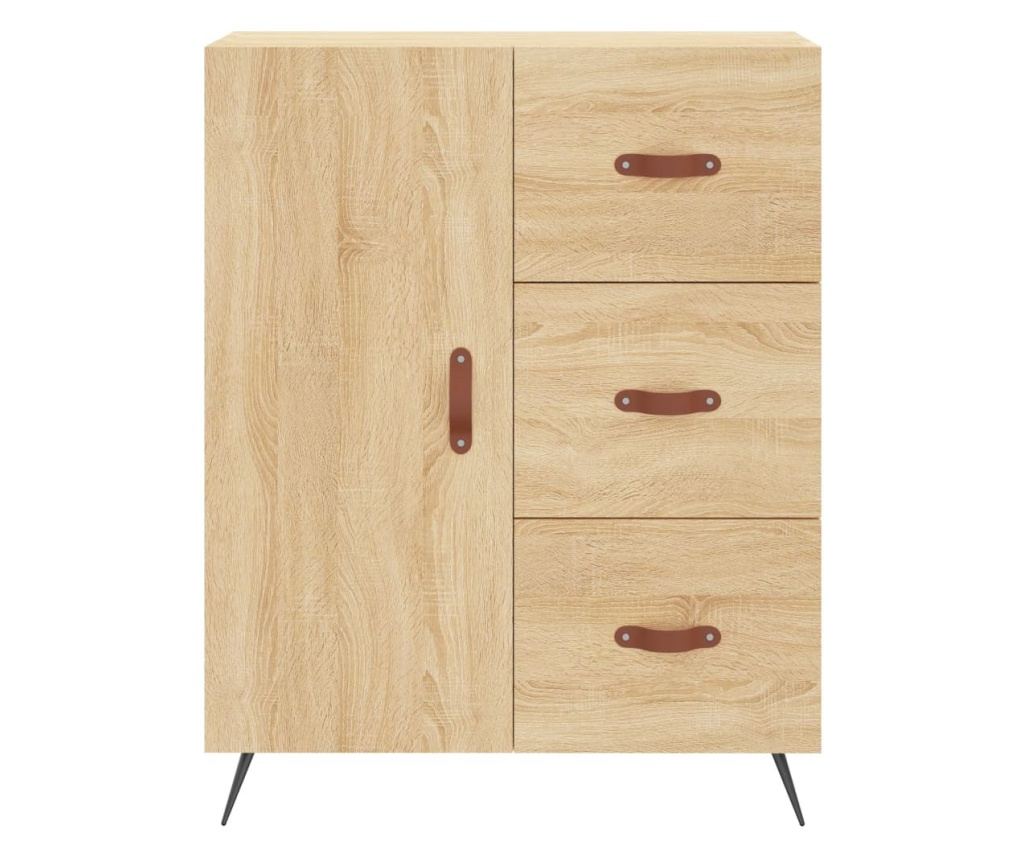 Komoda, sonoma hrast, 69,5x34x90 cm, kompozitno drvo - 5