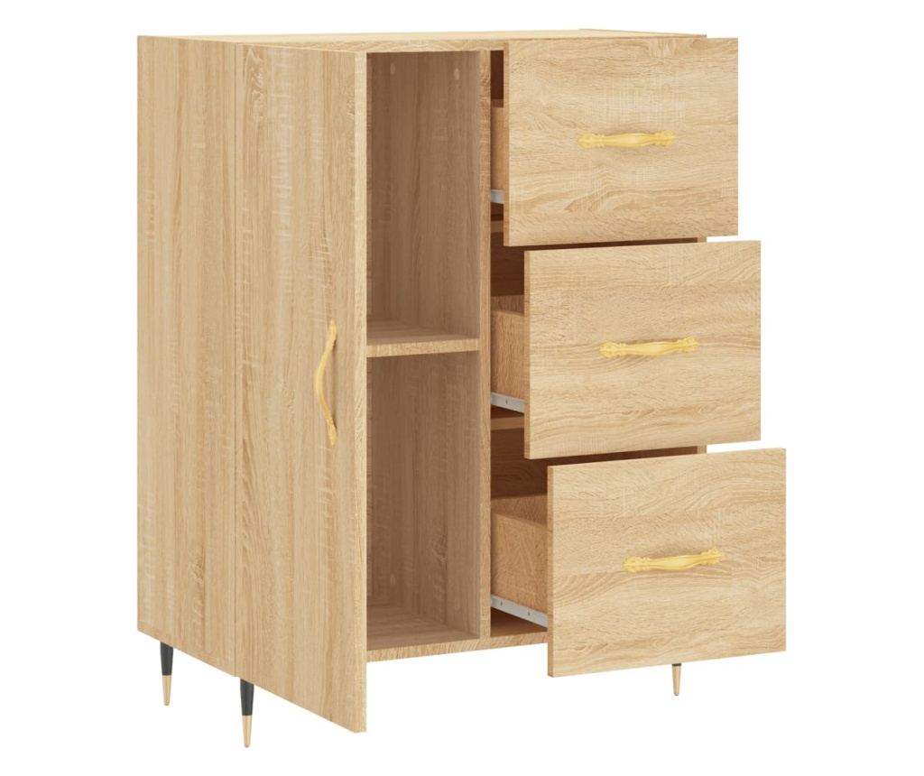 Komoda, sonoma hrast, 69,5x34x90 cm, kompozitno drvo - 6